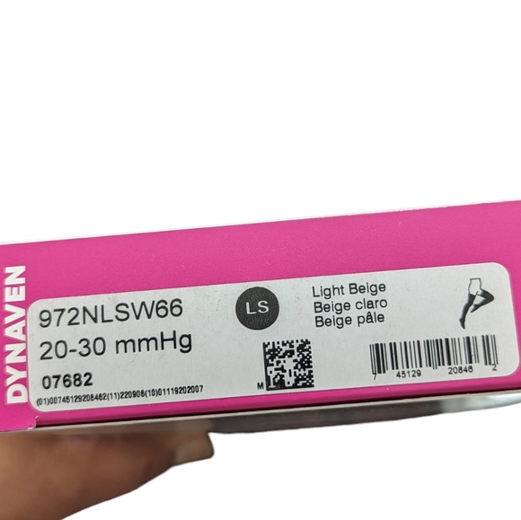 DYNAVEN | Compression Hosiery Thigh High Light Beige Size LS 20-30mmHg 972NLSW66 - Picture 3 of 12